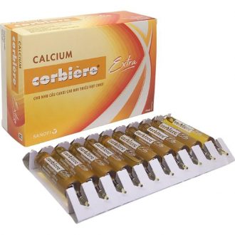 Calcium Corbière Extra Sanofi bổ sung canxi, hỗ trợ điều trị loãng xương (3 vỉ x 10 ống x 10ml)