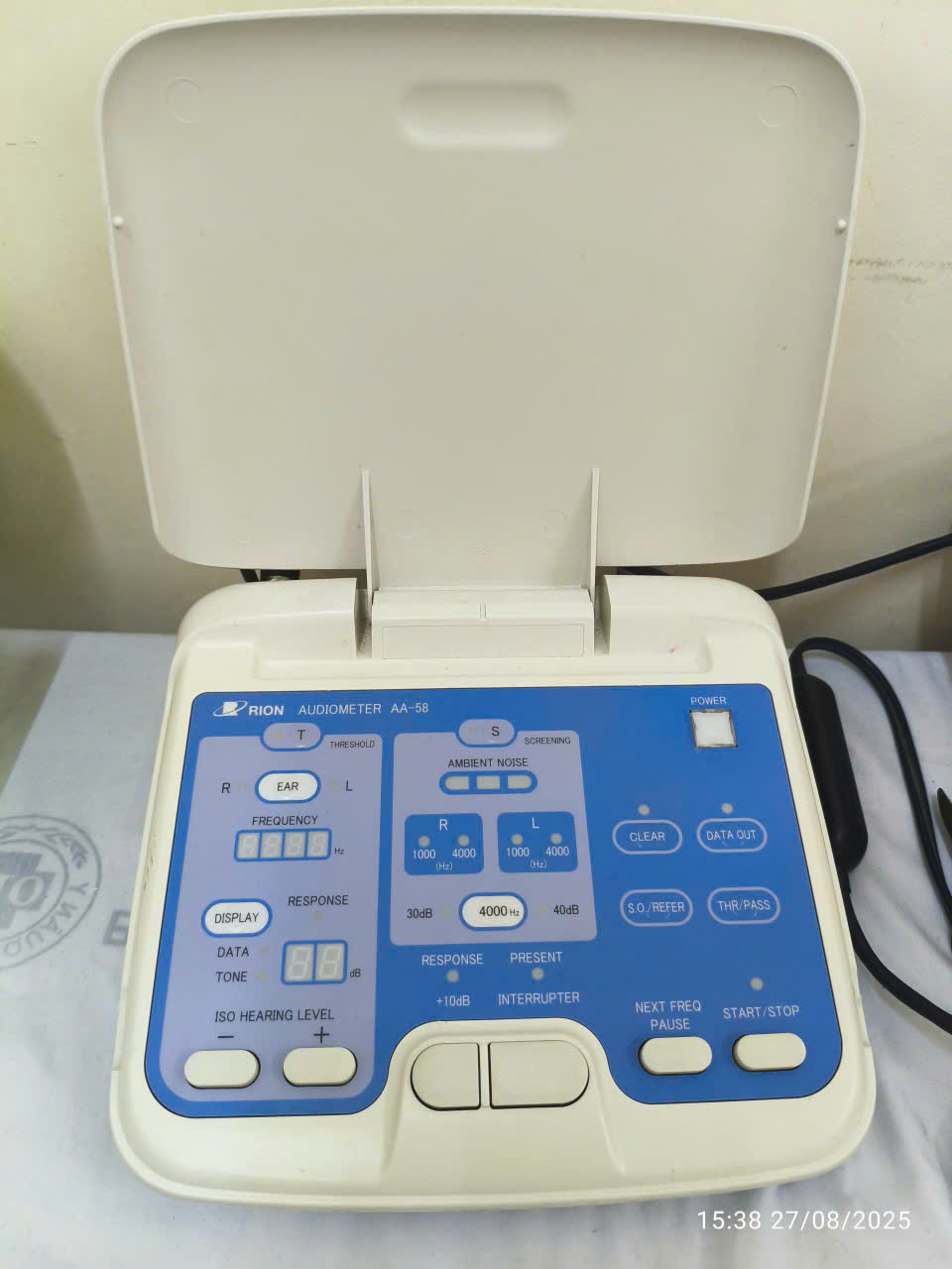 máy đo thính lực đơn âm tại bệnh viện quân y 110 doctor chu