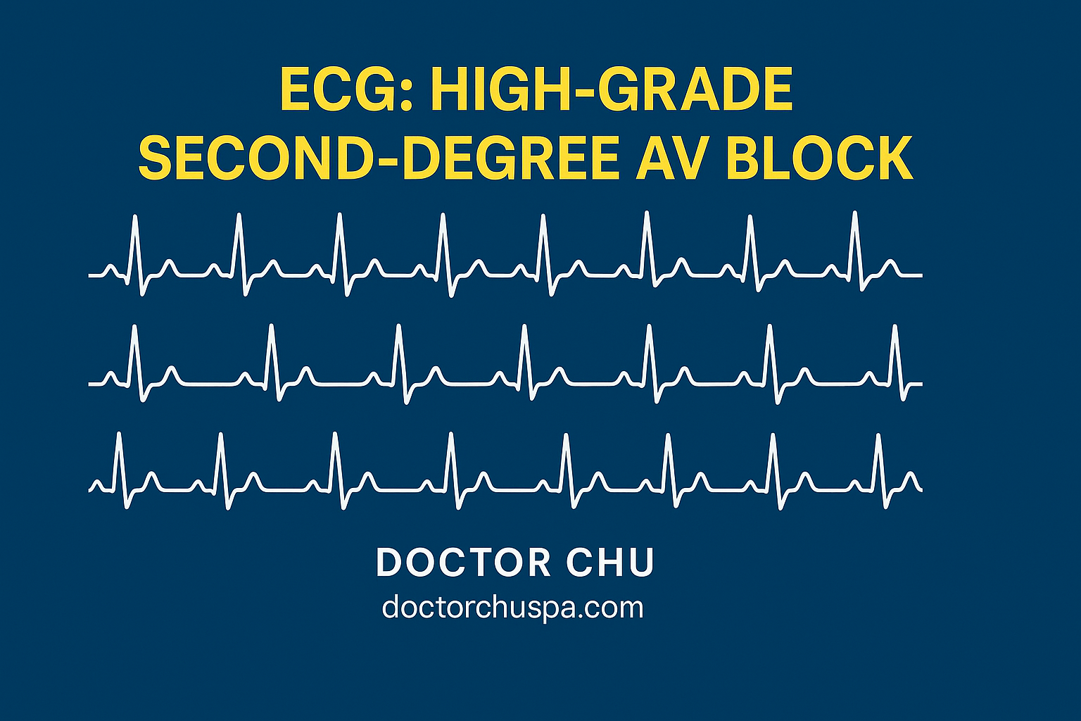 ECG AV Block Doctor Chu Guide