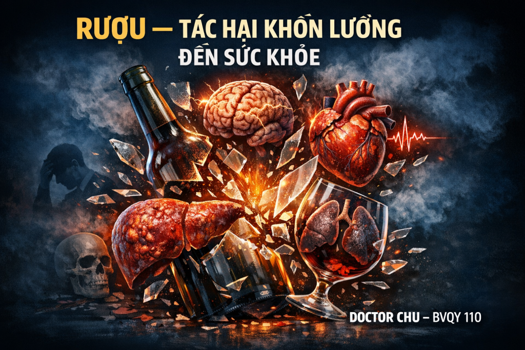 rượu tác hại khôn lường tới sức khỏe doctor chu bvqy 110