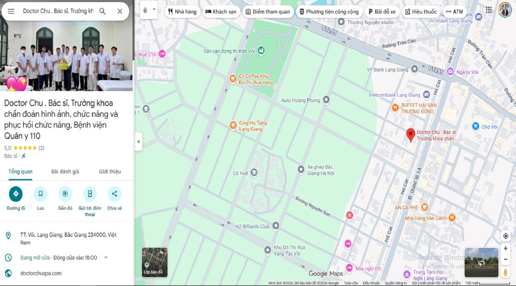 Doctor Chu trên Google Map
