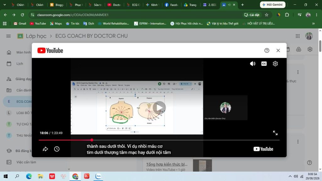 ecg coach by doctor chu trên classroom